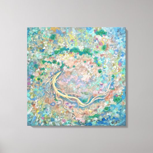 Ocean's Forest: Dragon's Current Canvas Afdruk (Voorkant)