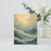 Ocean's Fury bij zonsopgang Briefkaart (Staand voorkant)