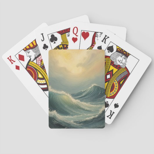 Ocean's Fury bij zonsopgang Pokerkaarten (Achterkant)