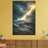 Ocean's Fury Canvas Afdruk (Insitu (Woonkamer))