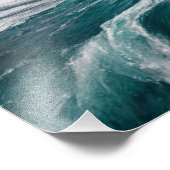 Ocean's Fury: Golf die tegen een ruige klif stort Foto Afdruk (Hoek)