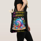 Ocean's Jewel-The Zee Shell Birthstone Tote Bag (Dichtbij)
