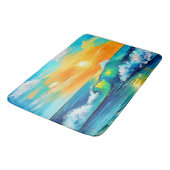 Ocean's Kiss: Sunset Waves Badmat (Gekanteld)