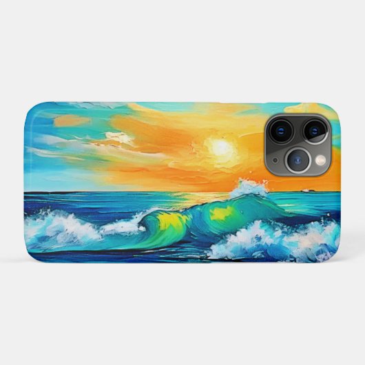 Ocean's Kiss: Sunset Waves Case-Mate iPhone Case (Achterkant (horizontaal))