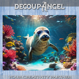 Ocean's Little Wanderer - Decoupage - Tissuepapier