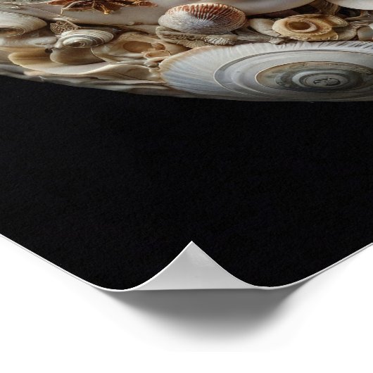 Ocean's Muse - Allegorische Vrouw Abstracte Kunst Poster (Hoek)