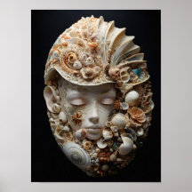 Ocean's Muse - Allegorische Vrouw Abstracte Kunst