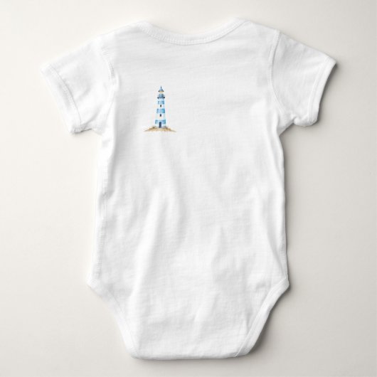 Oceans of Cuteness Ahead - Nautisch Romper (Achterkant)