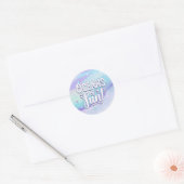 Oceans of Fun Typography ID1142 Ronde Sticker (Envelop)
