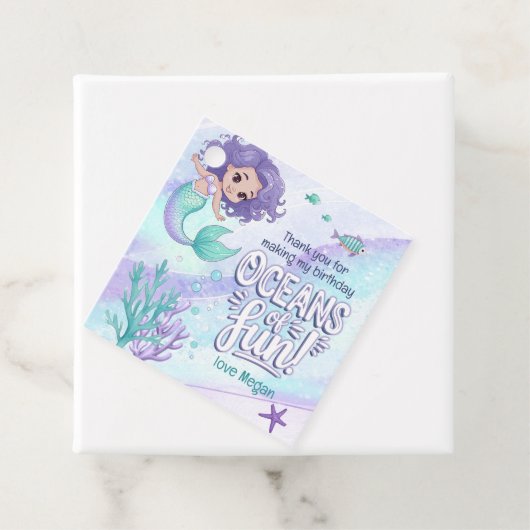 Oceans of Fun Zeemeermin Dank U V1 ID1142 Bedankjes Labels (In situ)