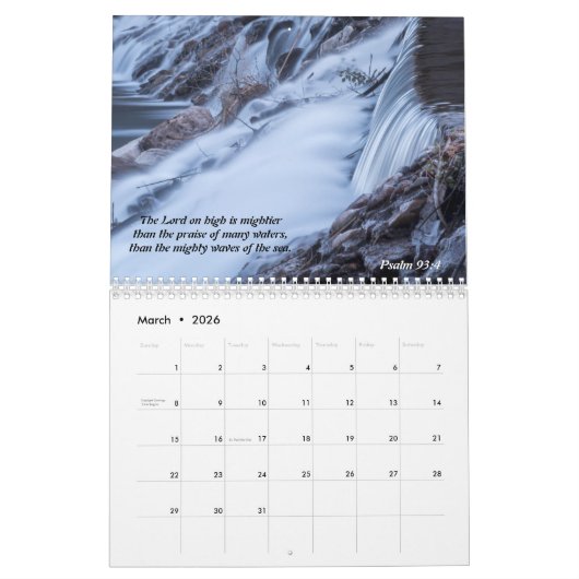 Oceans of Love 2023 Calendar Kalender (Mar 2026)