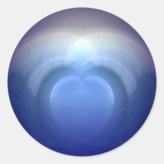 Oceans of Love Wedding Ronde Sticker (Voorkant)