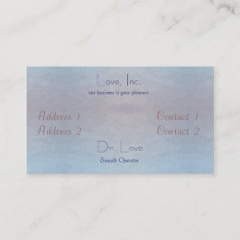 Oceans of Love Wedding Visitekaartje