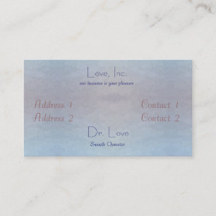 Oceans of Love Wedding Visitekaartje