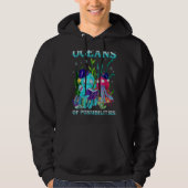 Oceans Of Possibilities Sea Animal Summer Reading Hoodie (Voorkant)