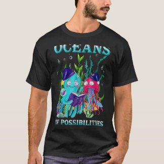 Oceans Of Possibilities Sea Animal Summer Reading T-shirt