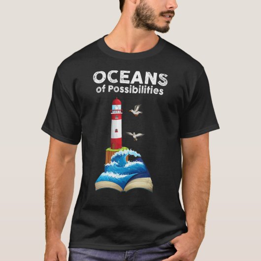 Oceans Of Possibilities Summer Reading 2022 Librar T-shirt (Voorkant)