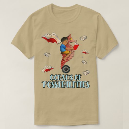 Oceans of Possibilities Summer Reading 2022 Librar T-shirt (Design voorkant)