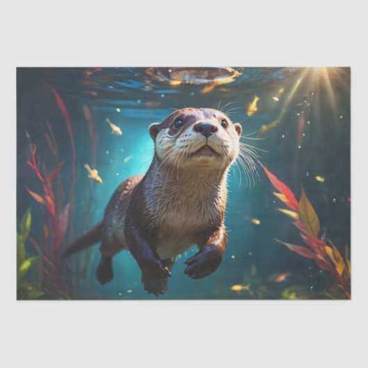 Ocean's Playful Drifter - Decoupage - Tissuepapier (Voorkant)