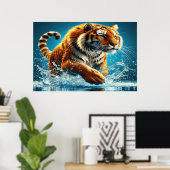 Ocean's Roar, Tiger's Run Poster (Thuiskantoor)