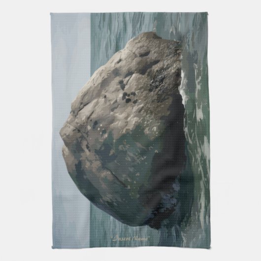 Ocean's Sentinel Theedoek (Verticaal)