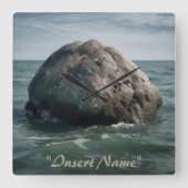 Ocean's Sentinel Vierkante Klok (Voorkant)