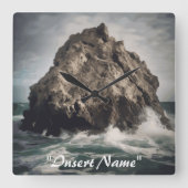 Ocean's Sentinel Vierkante Klok (Voorkant)