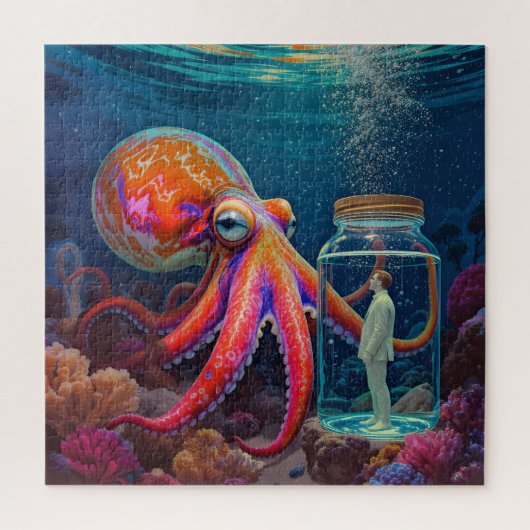 Ocean's Silent Captive beroemd gemaakt door Octopu Legpuzzel (Verticaal)