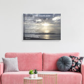 OCEANS SONG POEM CANVAS AFDRUK (Insitu (Woonkamer))