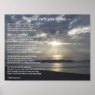 OCEANS SONG POEM POSTER