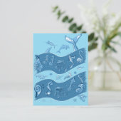 Ocean's symfonie briefkaart (Staand voorkant)