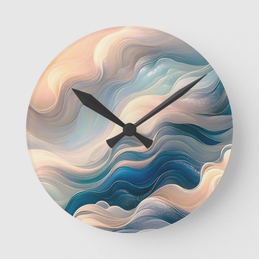 Ocean's Whisper: Kalm en Bewegend Ballet Ronde Klok (Voorkant)