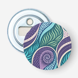 Oceanschelp & Zeewier Mandala Button Flesopener