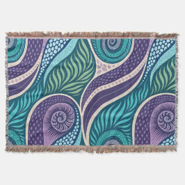Oceanschelp & Zeewier Mandala Deken