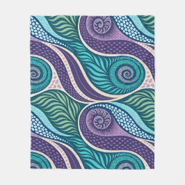 Oceanschelp & Zeewier Mandala Fleece Deken