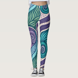 Oceanschelp & Zeewier Mandala Leggings