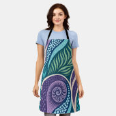Oceanschelp & Zeewier Mandala Schort (Gedragen)