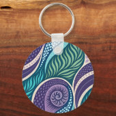 Oceanschelp & Zeewier Mandala Sleutelhanger (Achterkant)