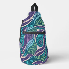 Oceanschelp & Zeewier Mandala Sling Bag