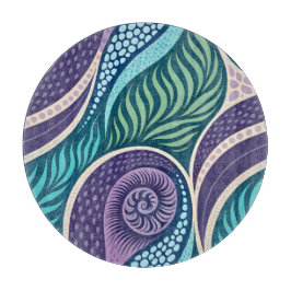 Oceanschelp & Zeewier Mandala Snijplank