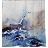 Oceanschildering Douchegordijn (Voorkant)