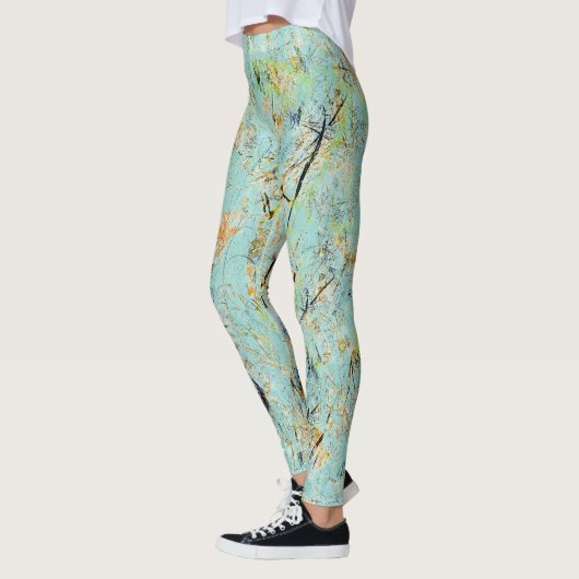 oceanside-abstracties leggings (Links)