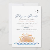 OCEANSIDE Beach Baby aan boord Baby shower Kaart (Voorkant)