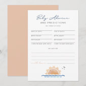 OCEANSIDE Beach Baby Advice and Predictions Kaart (Voorkant / Achterkant)