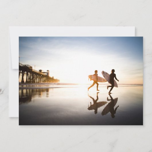 Oceanside Beach Bedankkaart (Voorkant)