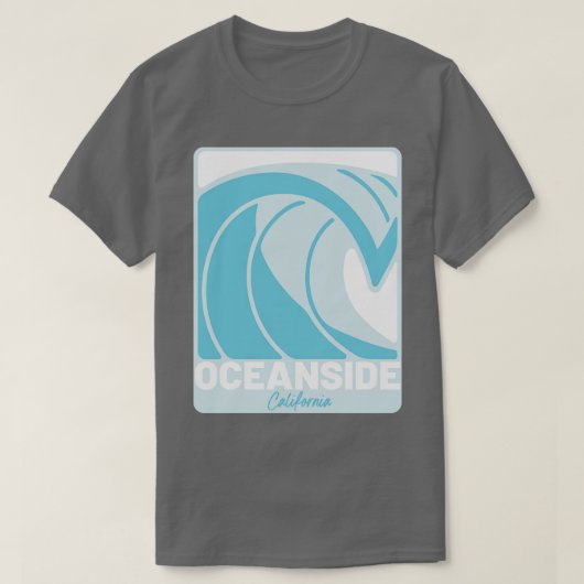 Oceanside Beach California Atlantic Ocean FL-crash T-shirt (Design voorkant)
