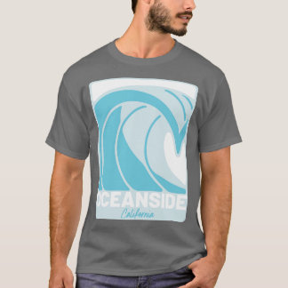 Oceanside Beach California Atlantic Ocean FL-crash T-shirt