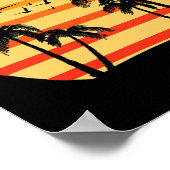 Oceanside Beach California Palms Vacation Surf Sun Poster (Hoek)