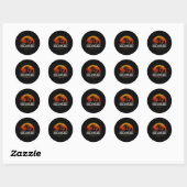 Oceanside Beach California Palms Vacation Surf Sun Ronde Sticker (Vel)