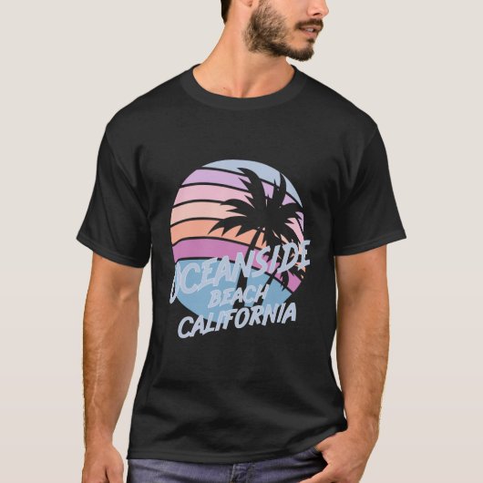 Oceanside Beach California T-shirt (Voorkant)